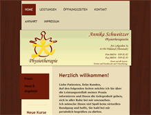 Tablet Screenshot of physiotherapie-schweitzer.de